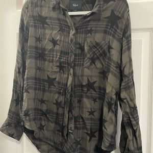 Rails Green Star Flannel